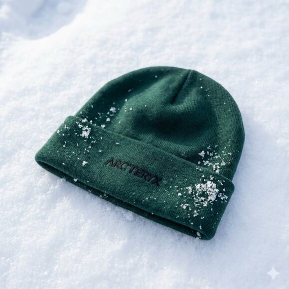 Arc’teryx Word Toque Beanie – Green Ski Snowboard Winter Hat – One Size – New - Picture 2 of 6